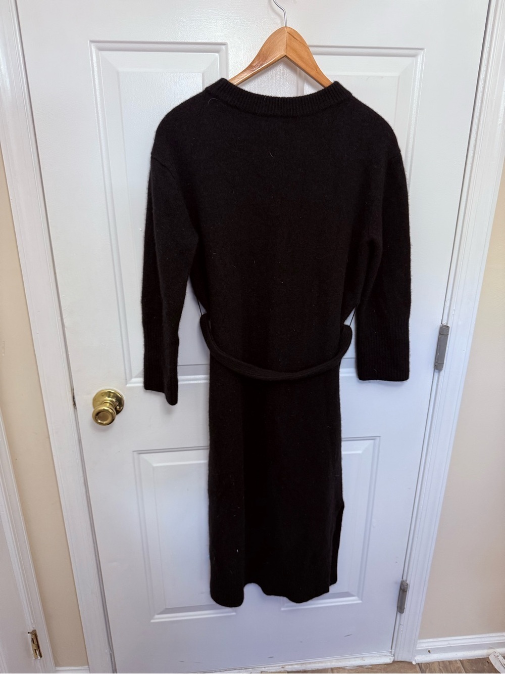 Massimo Dutti Wool Cashmere Black Sweater Dress Size Small - Picture 9 of 10